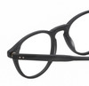 Close Up View of Reptile Mata Unisex Pantho Full Rim Designer Reading Glasses in Matte Black 47mm