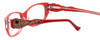 Judith Leiber Womens Designer Eyeglasses JL1639-06 in Red :: Custom Left & Right Lens