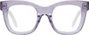 Front View of QUAY Australia After Hours Designer Reading Eye Glasses in Sweet Pea Lilac Ladies Cat Eye Full Rim Acetate 51 mm