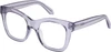 Profile View of QUAY Australia After Hours Designer Single Vision Prescription Rx Eyeglasses in Sweet Pea Lilac Ladies Cat Eye Full Rim Acetate 51 mm