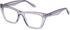 Profile View of QUAY Australia Call The Shots Designer Bi-Focal Prescription Rx Eyeglasses in Sweet Pea Lilac Ladies Cat Eye Full Rim Acetate 54 mm