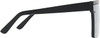 Side View of QUAY Australia Hindsight Mens Rectangular Sunglasses Matte Black/Smoke Grey 56mm