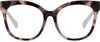 Front View of QUAY Australia It's My Way Designer Progressive Lens Prescription Rx Eyeglasses in Black Tortoise Ladies Cat Eye Full Rim Acetate 59 mm
