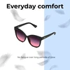 Lightweight Construction Illustration of QUAY Australia Its My Way CatEye Multi-Focus Blue Light Glasses Matte Black 59mm