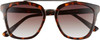 Front View of QUAY Australia Sweet Dreams Panthos Sunglasses in Brown Tortoise/Brown Fade 54mm