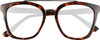 Front View of QUAY Australia Sweet Dreams Designer Single Vision Prescription Rx Eyeglasses in Brown Tortoise Unisex Panthos Full Rim Acetate 54 mm