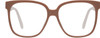 Front View of QUAY Australia Wide Awake Designer Bi-Focal Prescription Rx Eyeglasses in Gloss Tan Brown Ladies Panthos Full Rim Acetate 59 mm