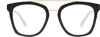 Front View of QUAY Australia Sweet Dreams Designer Bi-Focal Prescription Rx Eyeglasses in Gloss Black Unisex Panthos Full Rim Acetate 54 mm