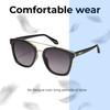 Lightweight Construction Illustration of QUAY Australia Sweet Dreams Unisex Panthos Full Rim Designer Prescription Eyeglasses in Gloss Black 54mm Rx-Progressive