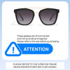 Size Awareness Illustration of QUAY Australia Sweet Dreams Unisex Panthos Full Rim Designer Prescription Eyeglasses in Gloss Black 54mm Rx-Progressive