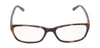Front View of Jones New York J730 Designer Blue Light Blocking Eyeglasses in Black Crystal Layer Ladies Cat Eye Full Rim Acetate 53 mm