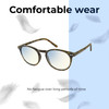 Lightweight Construction Illustration of Prive Revaux Maestro Round Reading Glasses in Champagne Tortoise Havana Gold 48mm