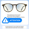 Size Awareness Illustration of Prive Revaux Maestro Round Reading Glasses in Champagne Tortoise Havana Gold 48mm