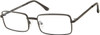 Profile View of Prive Revaux Matrix Designer Blue Light Blocking Eyeglasses in Caviar Black Unisex Rectangular Full Rim Metal 55 mm