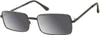 Prive Revaux Matrix Unisex Rectangular NON-polarized Sunglasses in Caviar Black 55mm with Custom Cut Grey Gradient Lenses