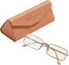 Branded Carrying & Storage Case for Prive Revaux Matrix Designer Progressive Lens Prescription Rx Eyeglasses in Champagne Gold Unisex Rectangular Full Rim Metal 55 mm