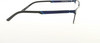 Side View of Prive Revaux Spinoza Designer Progressive Lens Blue Light Blocking Eyeglasses in Midnight Blue Unisex Rectangular Full Rim Metal 49 mm