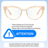 Size Awareness Illustration of Prive Revaux Veronica Women's Cat Eye Reading Glasses in Cantaloupe Crystal 53mm
