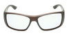 Front View of OTIS Coastin Slim Designer Single Vision Prescription Rx Eyeglasses in Matte Woodland Unisex Rectangular Full Rim Acetate 61 mm