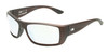 Profile View of OTIS Coastin Slim Designer Bi-Focal Prescription Rx Eyeglasses in Matte Woodland Unisex Rectangular Full Rim Acetate 61 mm