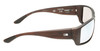 Side View of OTIS Coastin Slim Designer Bi-Focal Prescription Rx Eyeglasses in Matte Woodland Unisex Rectangular Full Rim Acetate 61 mm