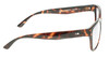 Side View of OTIS Odyssey Designer Reading Eye Glasses with Custom Cut Powered Lenses in Ochre Havana Tortoise Ladies Cat Eye Full Rim Acetate 54 mm