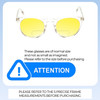 Size Awareness Illustration of OTIS Omar Designer Polarized Reading Sunglasses with Custom Cut Powered Sun Flower Yellow Lenses in Eco Crystal Sand Ladies Round Full Rim Acetate 50 mm