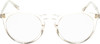 Front View of OTIS Omar X Designer Bi-Focal Prescription Rx Eyeglasses in Eco Crystal Sand Unisex Round Full Rim Acetate 52 mm