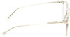 Side View of OTIS Omar X Designer Bi-Focal Prescription Rx Eyeglasses in Eco Crystal Sand Unisex Round Full Rim Acetate 52 mm