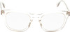 Front View of OTIS Summer of 67 X Designer Reading Eye Glasses in Eco Clear Unisex Square Full Rim Acetate 52 mm