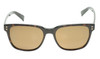 Front View of OTIS Test of Time X Unisex Square Sunglasses Eco Havana/Brown Polarized Glass 55mm