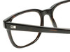 Close Up View of OTIS Test of Time X Designer Single Vision Prescription Rx Eyeglasses in Eco Havana Tortoise Unisex Square Full Rim Acetate 55 mm