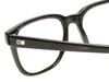 Close Up View of OTIS Test of Time X Designer Progressive Lens Prescription Rx Eyeglasses in Eco Havana Tortoise Unisex Square Full Rim Acetate 55 mm