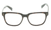 Front View of OTIS Test of Time X Designer Progressive Lens Blue Light Blocking Eyeglasses in Eco Havana Tortoise Unisex Square Full Rim Acetate 55 mm