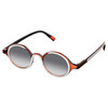Elton John Mash Up Unisex Round Designer NON-polarized Sunglasses in Red Crystal 44mm CHOOSE LENS COLOR with Custom Cut Grey Gradient Lenses