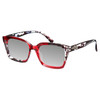 Elton John Remix 2 Unisex Round Designer Polarized Sunglasses in Ruby Red Marble Black White 49mm CHOOSE LENS COLOR with Custom Cut Silver Mirror Lenses