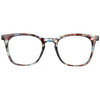 Front View of Elton John Single 1 Designer Bi-Focal Prescription Rx Eyeglasses in Multi Color Crystal Brown Blue Unisex Square Full Rim Acetate 45 mm
