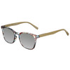 Elton John Single 1 Unisex Square Designer Polarized Sunglasses in Multi Color Crystal Brown Blue 45mm CHOOSE LENS COLOR with Custom Cut Silver Mirror Lenses
