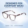 Top View of Elton John Single 2 Unisex Square Full Rim Designer Reading Glasses in Tortoise Havana Brown 45mm