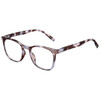 Profile View of Elton John Single 2 Designer Progressive Lens Blue Light Blocking Eyeglasses in Tortoise Havana Brown Unisex Square Full Rim Acetate 45 mm