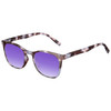 Elton John Single 2 Unisex Square Designer Polarized Sunglasses in Tortoise Havana Brown 45mm CHOOSE LENS COLOR with Custom Cut Purple Mirror Lenses