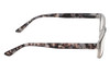 Side View of Perry Ellis PEBX44 Designer Single Vision Prescription Rx Eyeglasses in Gloss Black Marble Unisex Rectangular Full Rim Acetate 50 mm