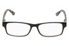 Front View of Perry Ellis PEBX44 Designer Blue Light Blocking Eyeglasses in Gloss Black Marble Unisex Rectangular Full Rim Acetate 50 mm