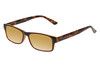 Perry Ellis PEBX44 Unisex Rectangular Designer Polarized Sunglasses in Gloss Brown Marble 50mm CHOOSE LENS COLOR with Custom Cut Gold Mirror Lenses