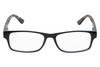 Front View of Perry Ellis PEBX44 Unisex Rectangular Full Rim Designer Reading Glasses in Gloss Navy Blue Marble 50mm