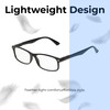 Lightweight Construction Illustration of Perry Ellis PEBX54 Designer Single Vision Prescription Rx Eyeglasses in Gloss Black Marble Unisex Rectangular Full Rim Acetate 53 mm