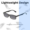 Lightweight Construction Illustration of Perry Ellis PEBX54 Designer Polarized Sunglasses with Custom Cut Smoke Grey Lenses in Gloss Black Marble Unisex Rectangular Full Rim Acetate 53 mm