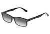 Perry Ellis PEBX54 Unisex Rectangular Designer NON-polarized Sunglasses in Gloss Black Marble 53mm CHOOSE LENS COLOR with Custom Cut Grey Gradient Lenses