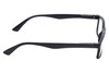 Side View of Perry Ellis PEBX54 Designer Blue Light Blocking Eyeglasses in Gloss Navy Blue Marble Unisex Rectangular Full Rim Acetate 53 mm