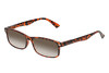 Perry Ellis PEBX54 Unisex Rectangular Designer NON-polarized Sunglasses in Gloss Tortoise Havana Marble 53mm CHOOSE LENS COLOR with Custom Cut Brown Gradient Lenses